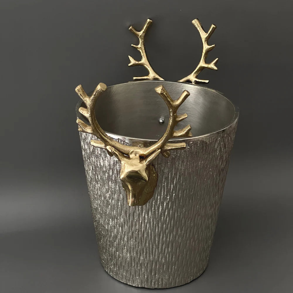 TQIILAA Stag Head Wine Cooler / Ice Bucket