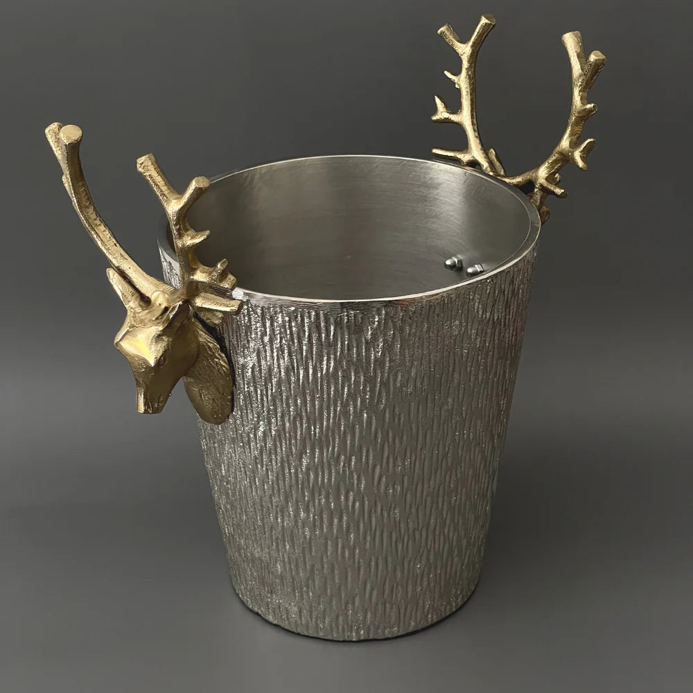 TQIILAA Stag Head Wine Cooler / Ice Bucket